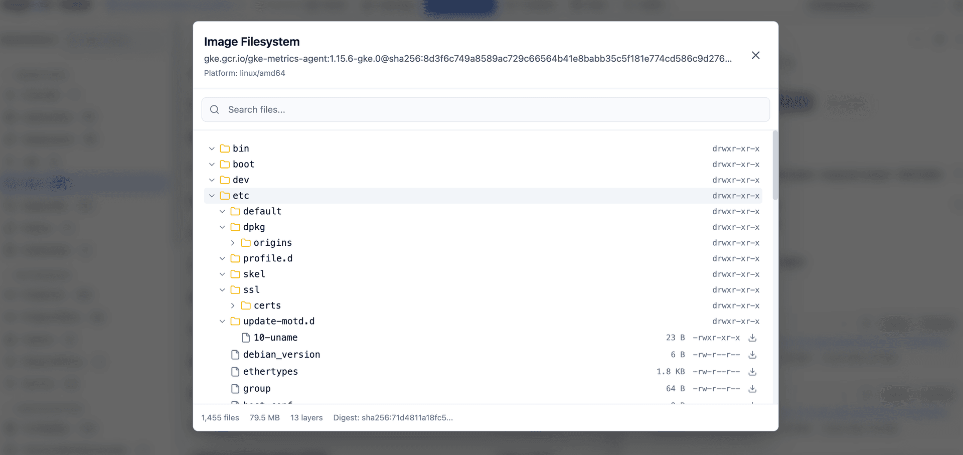 Radar Image filesystem viewer